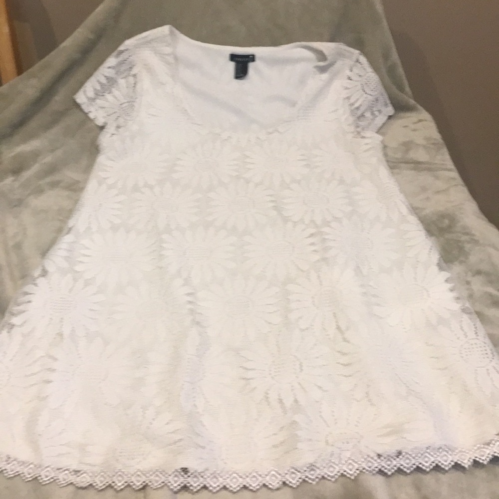 Forever 21 sunflower floral shift dress Sz M